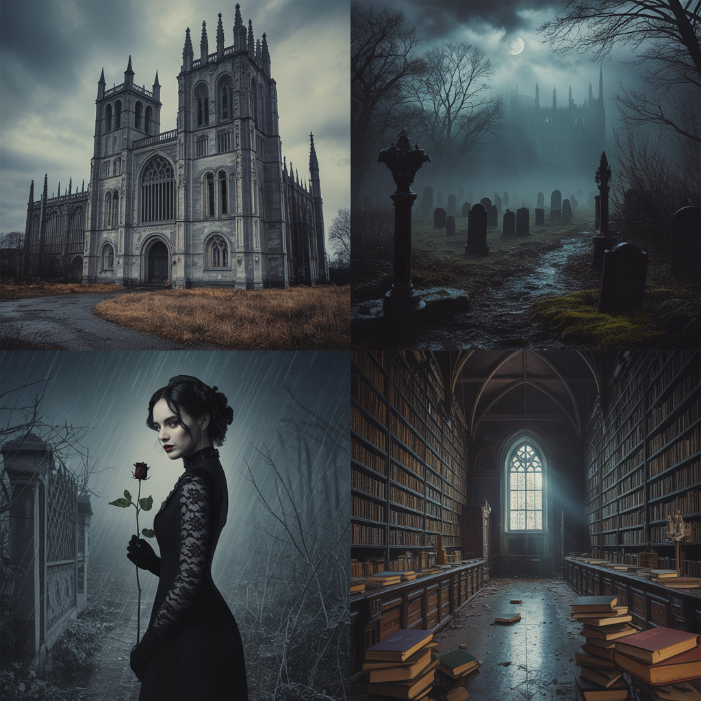 Unframed gothic art print for custom framing